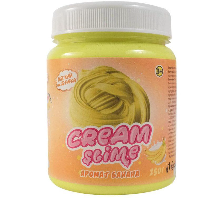 Слайм Slime  Cream с ароматом банана 250гр купить,NaN