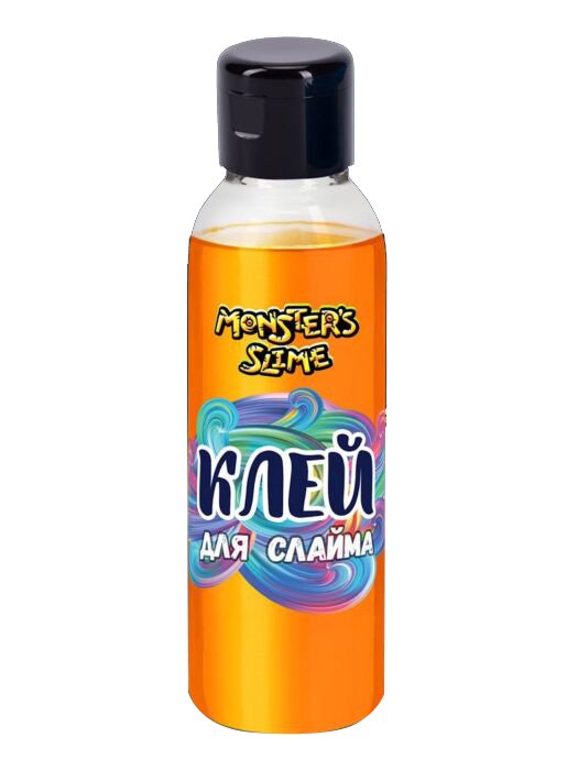 Клей для слайма Slimer Monster's неоновый  оранжевый 100мл купить,NaN