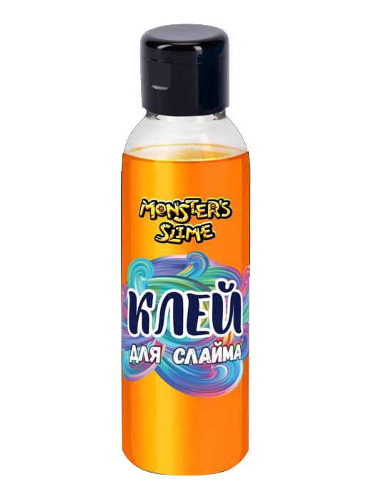 Клей для слайма Slimer Monster's неоновый  оранжевый 100мл купить,NaN
