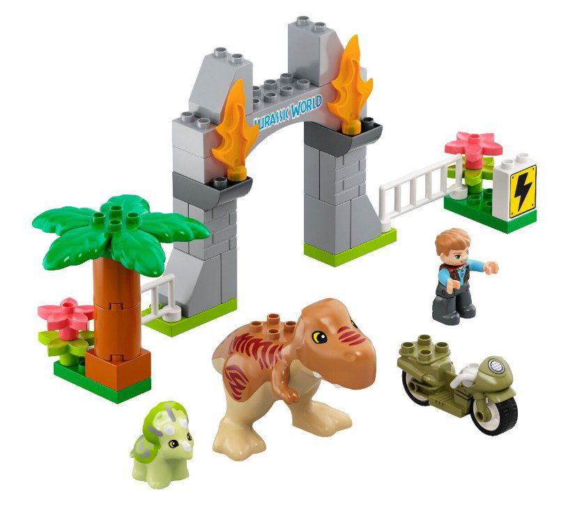 Конструктор Lego Duplo Побег динозавров: тираннозавр и трицератопс  10939 купить,NaN