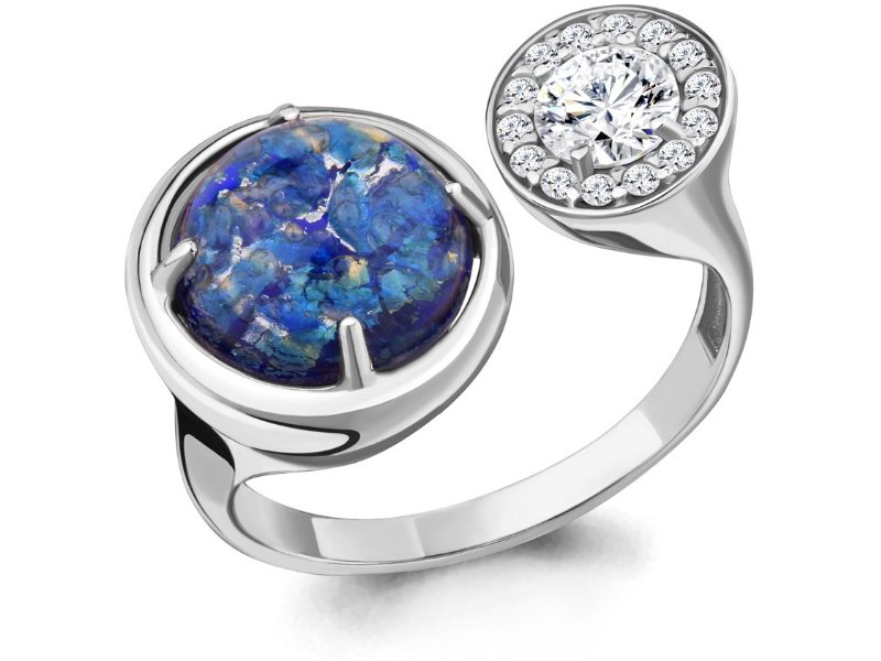 Кольцо Aquamarine 68399АБ 19р купить,NaN