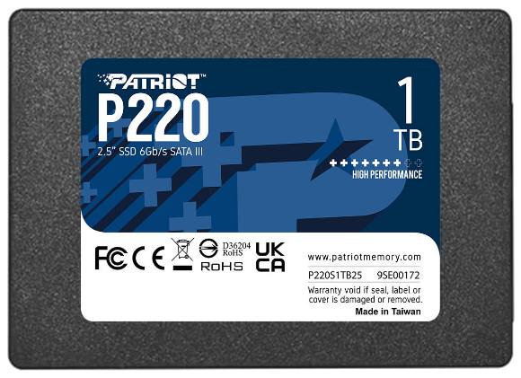 SSD накопитель Patriot P220S1TB25 1 Tb