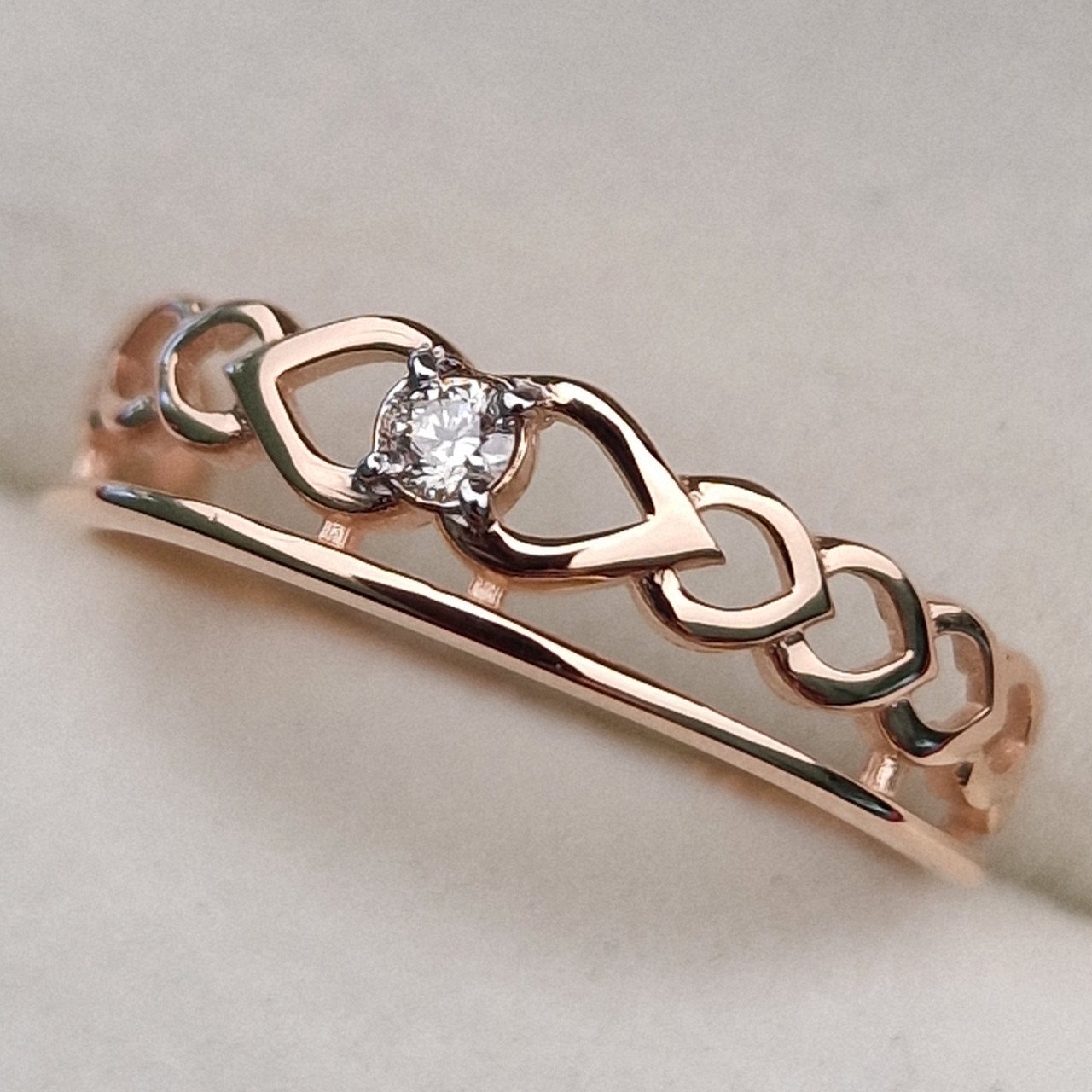 Кольцо Deimantas 100358719 16,5р 1,17гр 0,035ct. купить,NaN