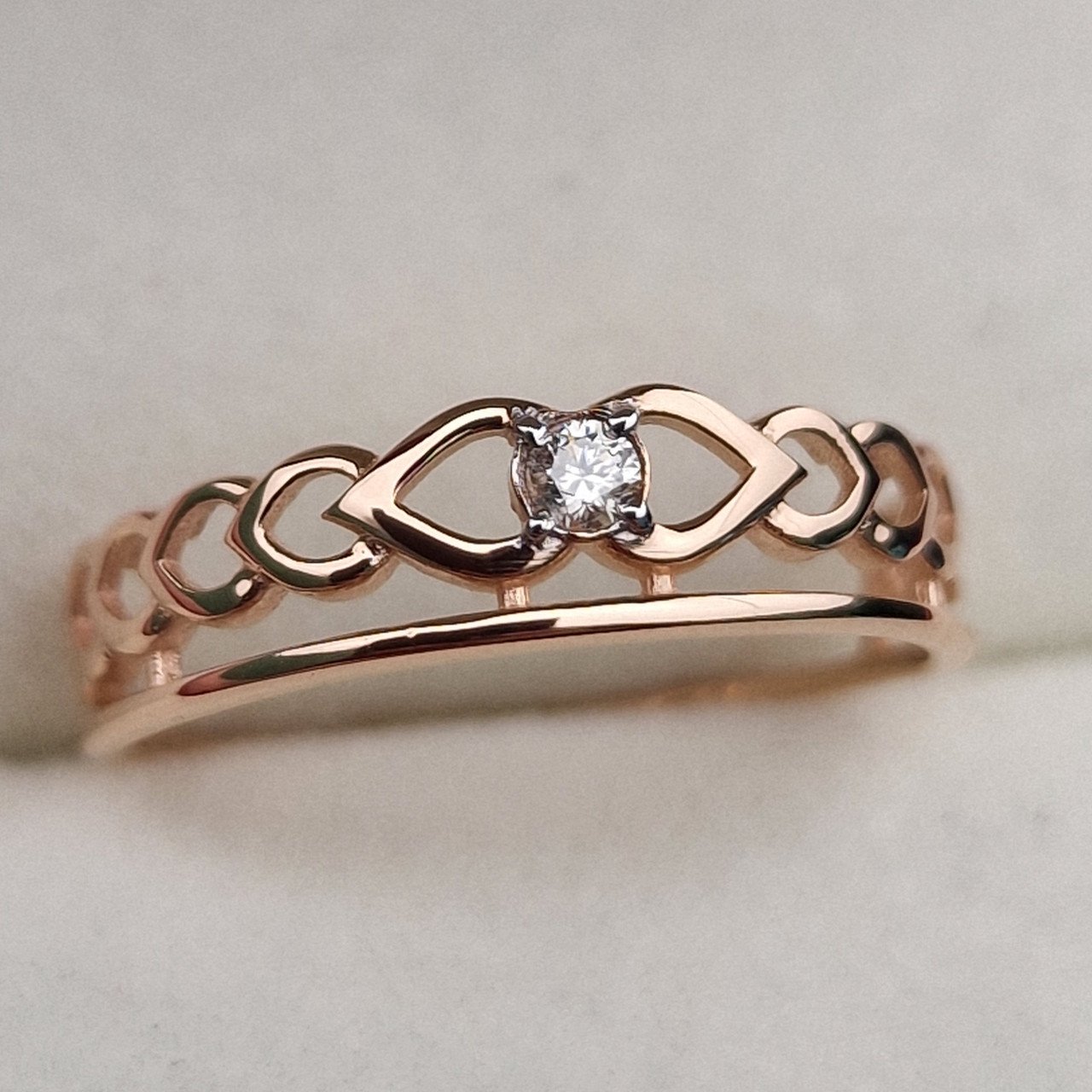 Кольцо Deimantas 100358719 16,5р 1,17гр 0,035ct. купить,NaN