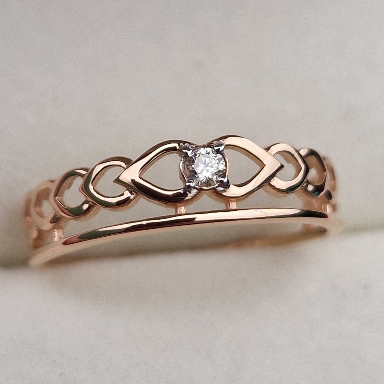 Кольцо Deimantas 100358719 16,5р 1,17гр 0,035ct. купить,NaN