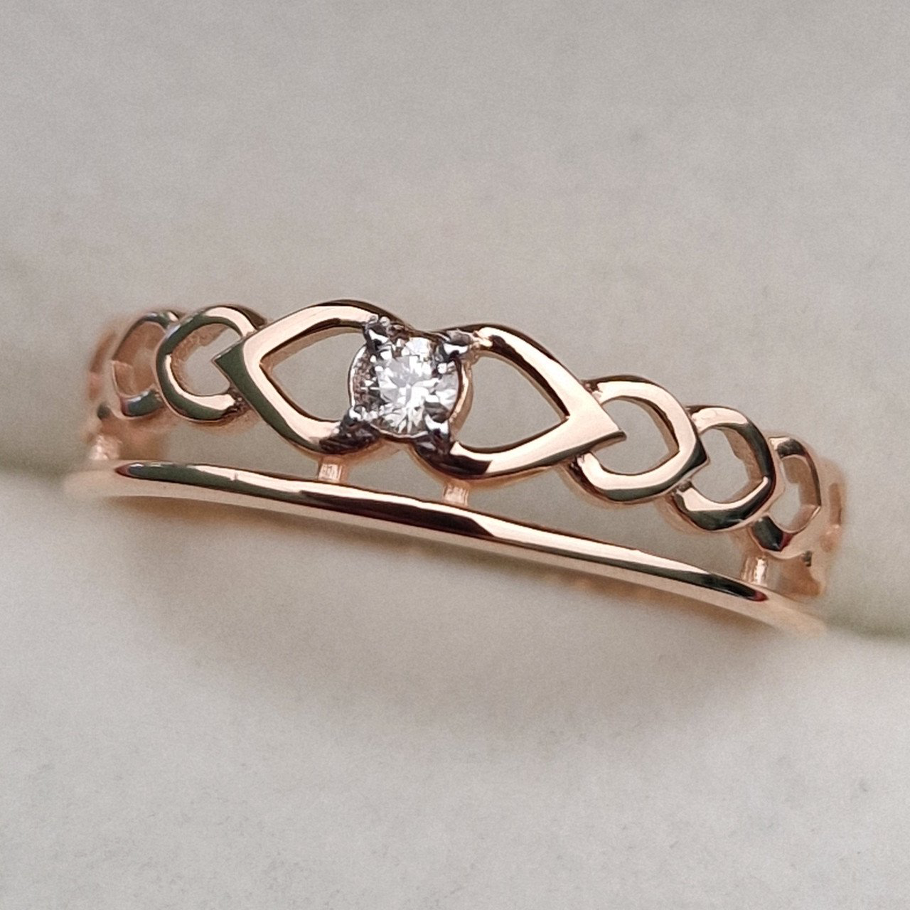 Кольцо Deimantas 100358719 16,5р 1,17гр 0,035ct. купить,NaN