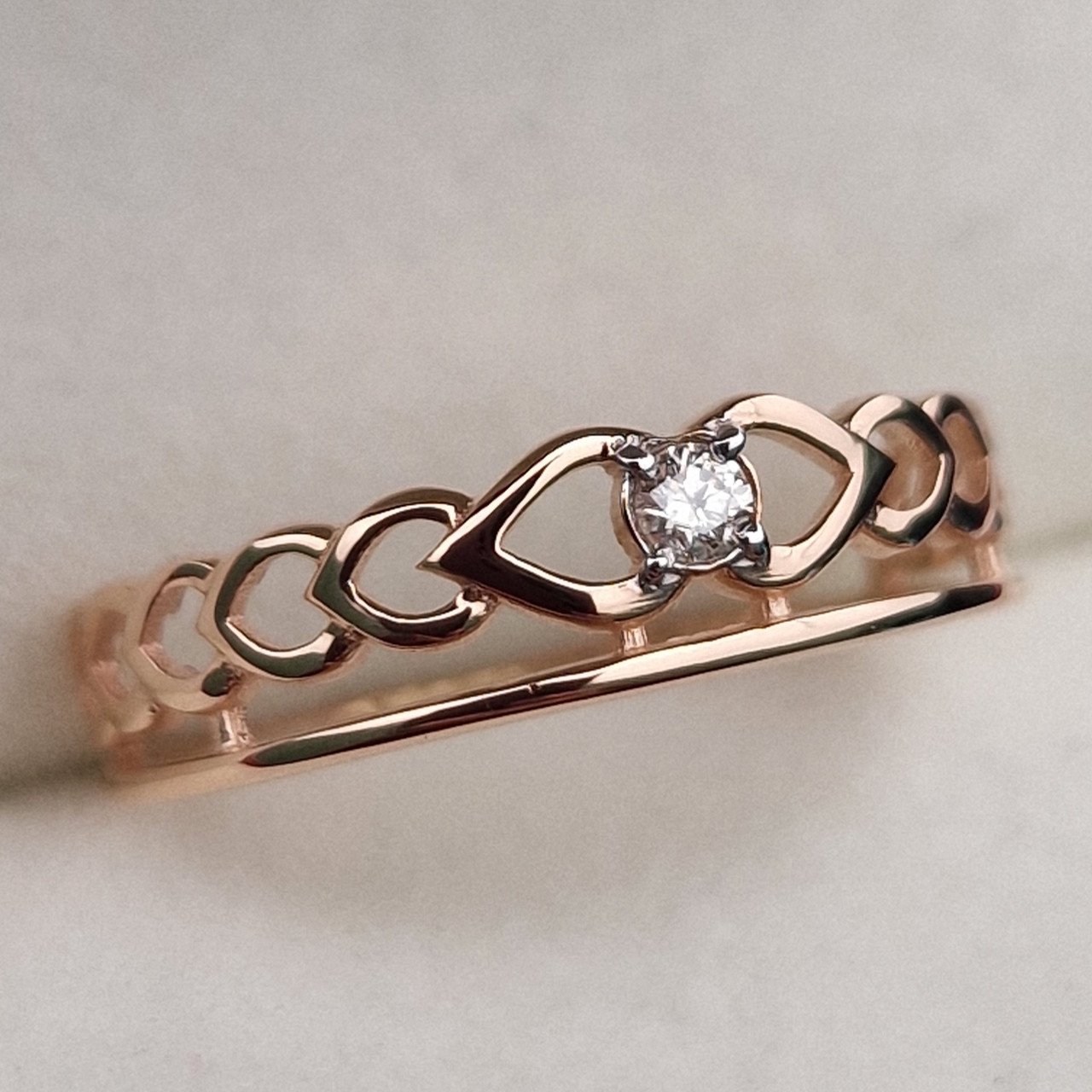 Кольцо Deimantas 100358719 16,5р 1,17гр 0,035ct. купить,NaN