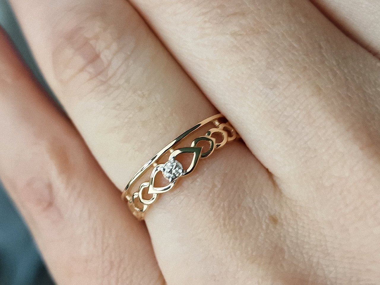 Кольцо Deimantas 100358719 16,5р 1,17гр 0,035ct. купить,NaN