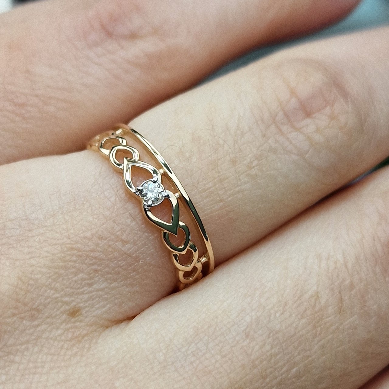 Кольцо Deimantas 100358719 16,5р 1,17гр 0,035ct. купить,NaN