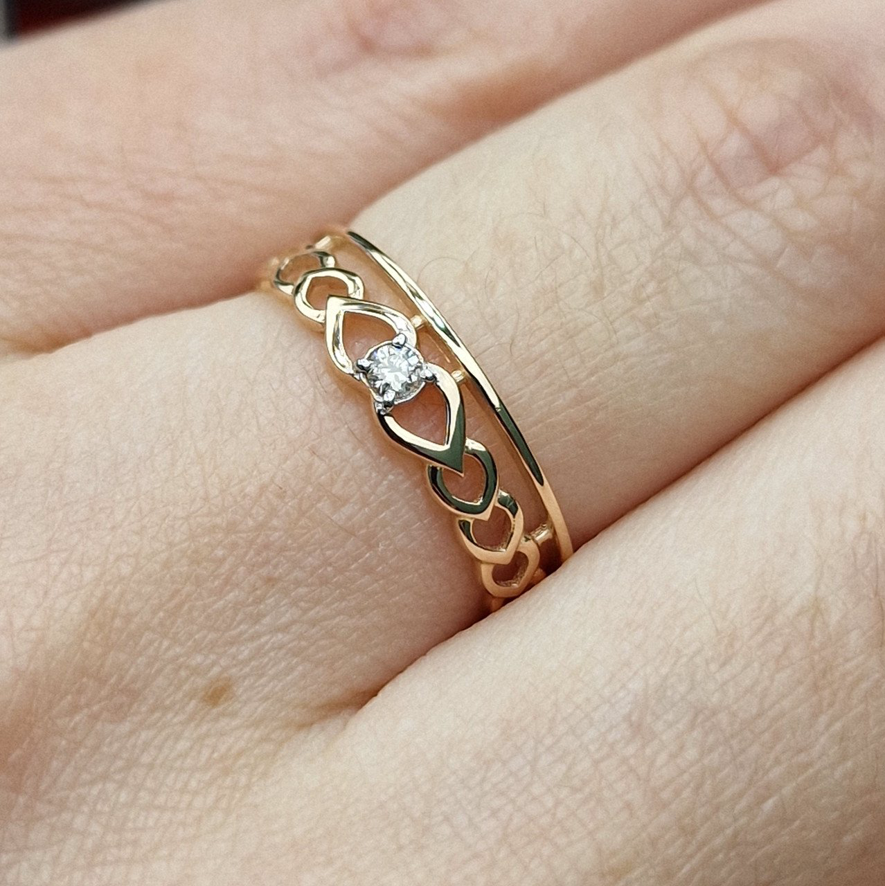 Кольцо Deimantas 100358719 16,5р 1,17гр 0,035ct. купить,NaN