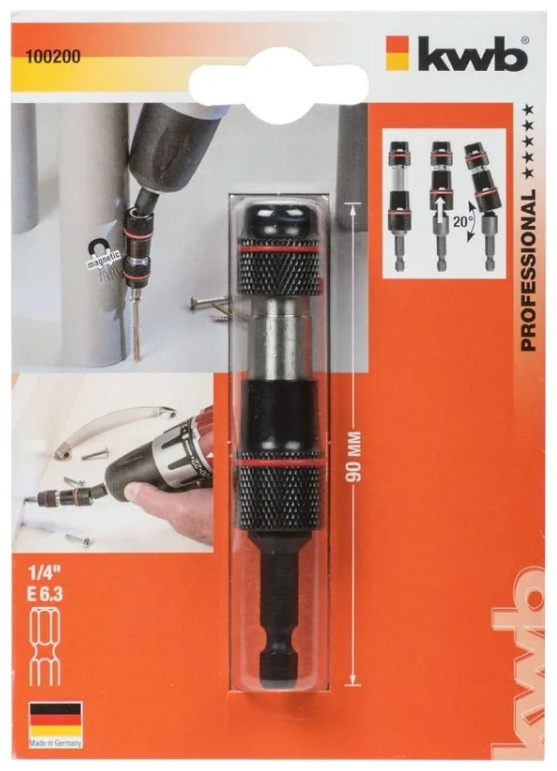 Держатель бит KWB Triple Fix 100200 SB 1/4” 1 шт