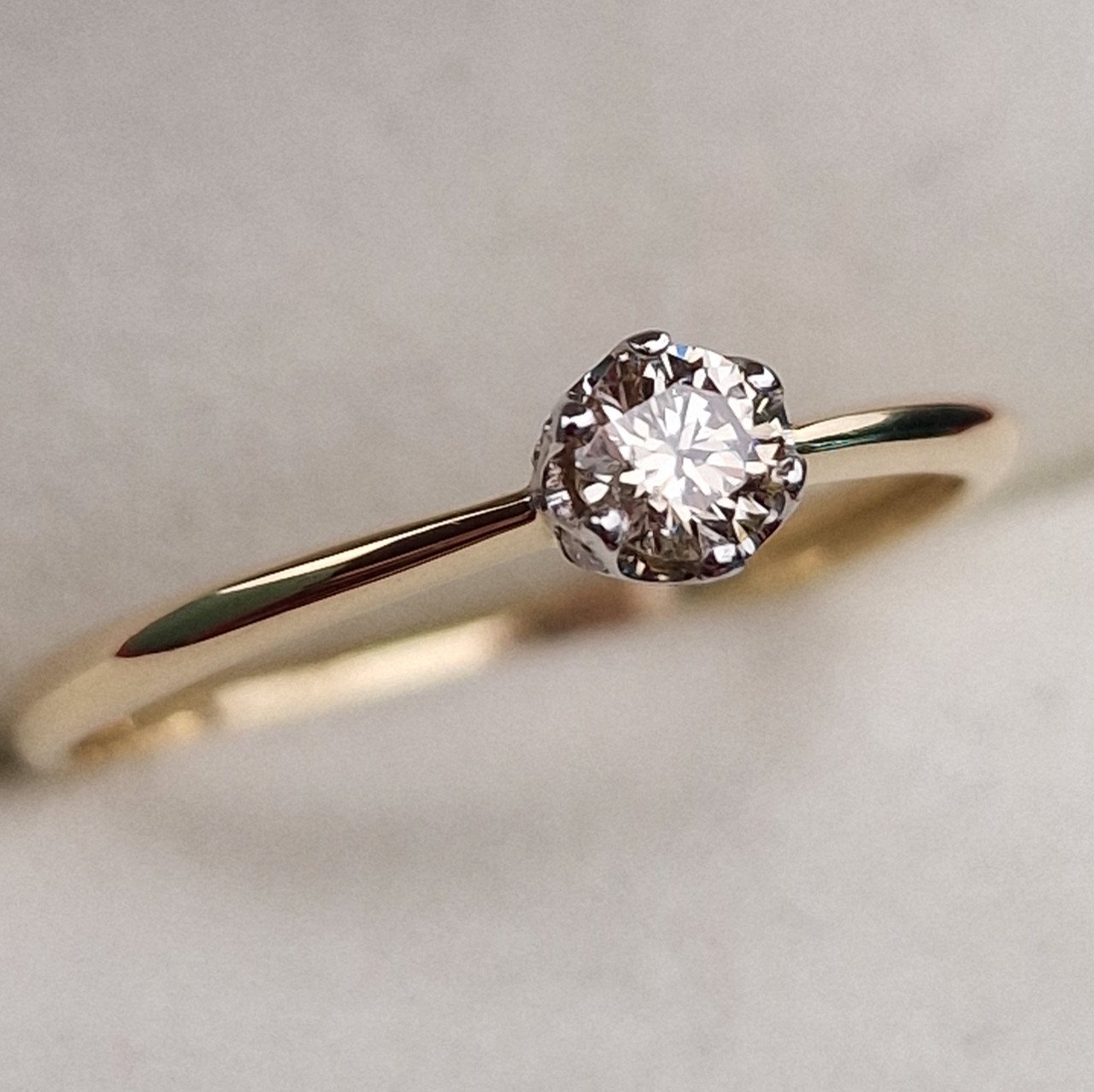 Кольцо Deimantas 100358730 16,5р 1,26гр 0,254ct. купить,NaN