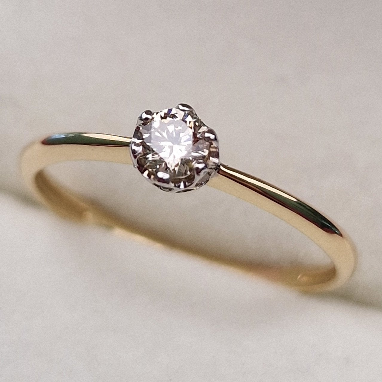 Кольцо Deimantas 100358730 16,5р 1,26гр 0,254ct. купить,NaN