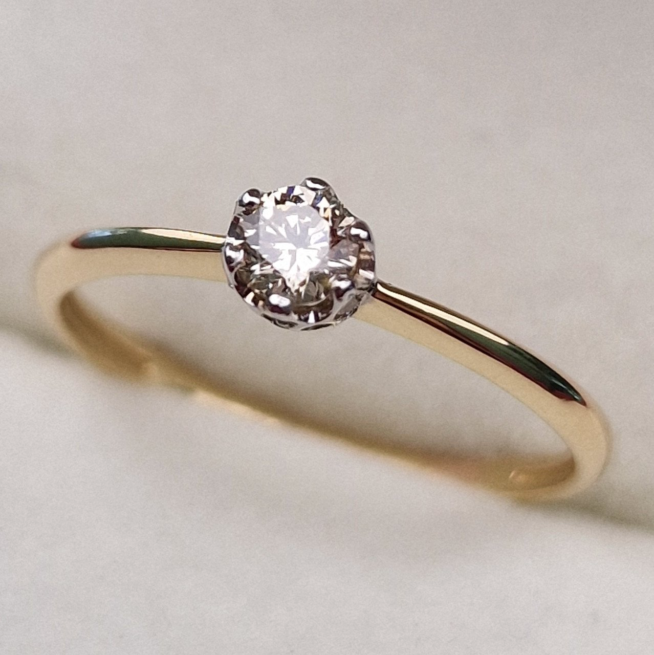 Кольцо Deimantas 100358730 16,5р 1,26гр 0,254ct. купить,NaN