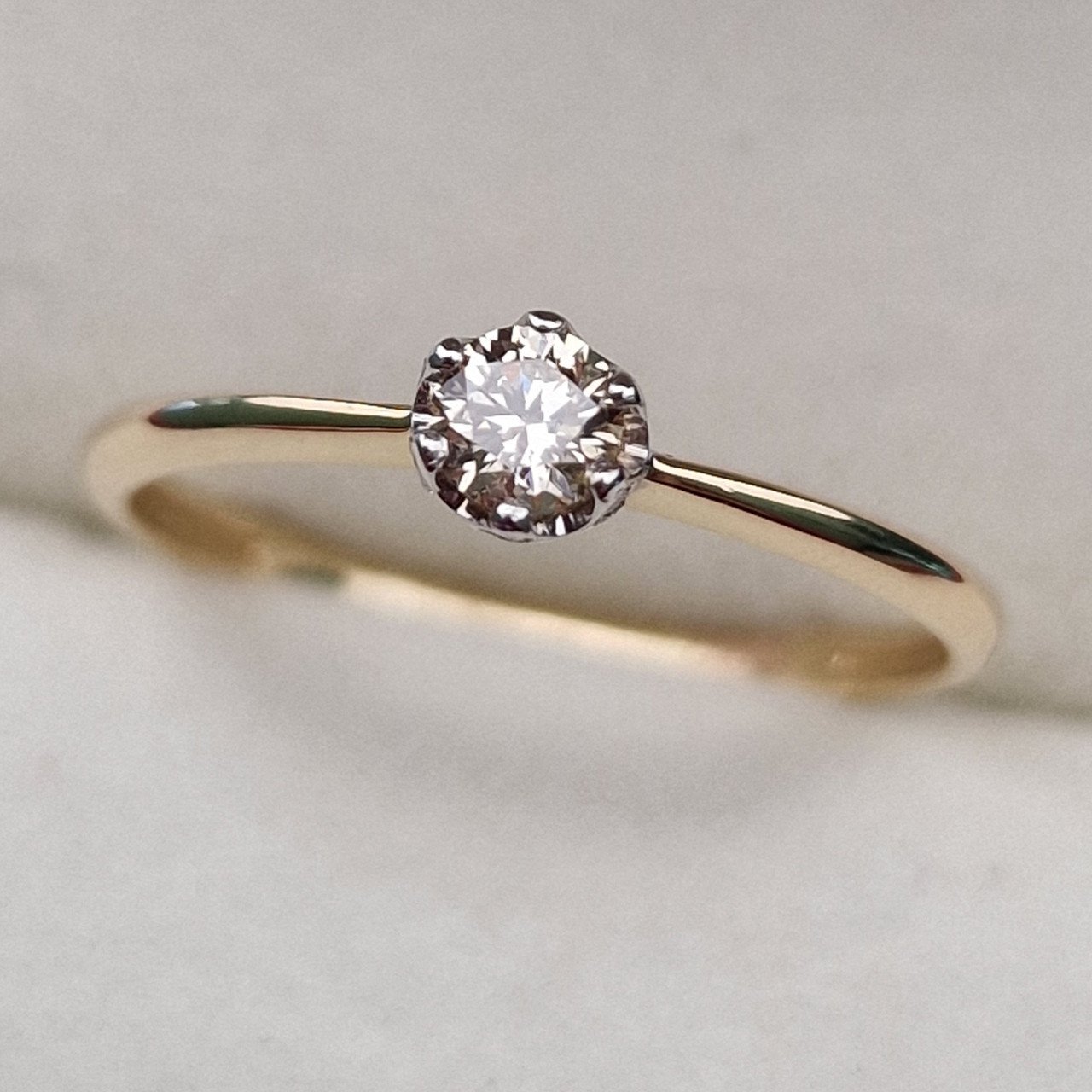 Кольцо Deimantas 100358730 16,5р 1,26гр 0,254ct. купить,NaN