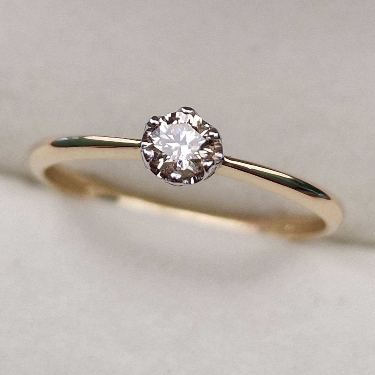 Кольцо Deimantas 100358730 16,5р 1,26гр 0,254ct. купить,NaN