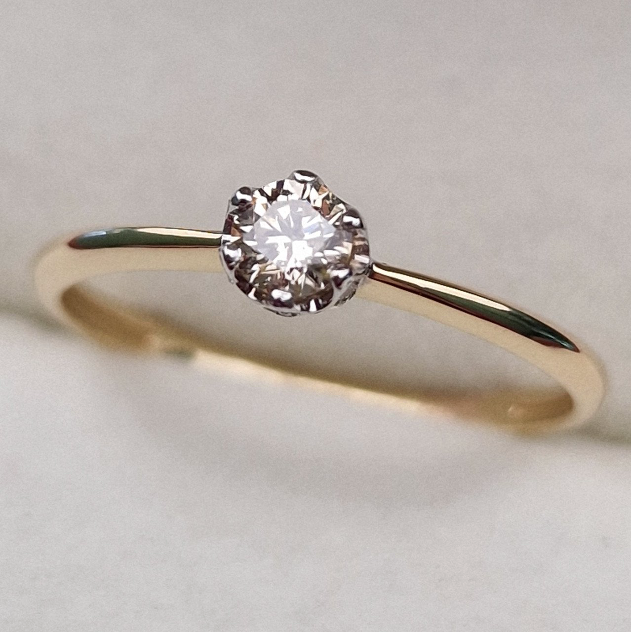 Кольцо Deimantas 100358730 16,5р 1,26гр 0,254ct. купить,NaN
