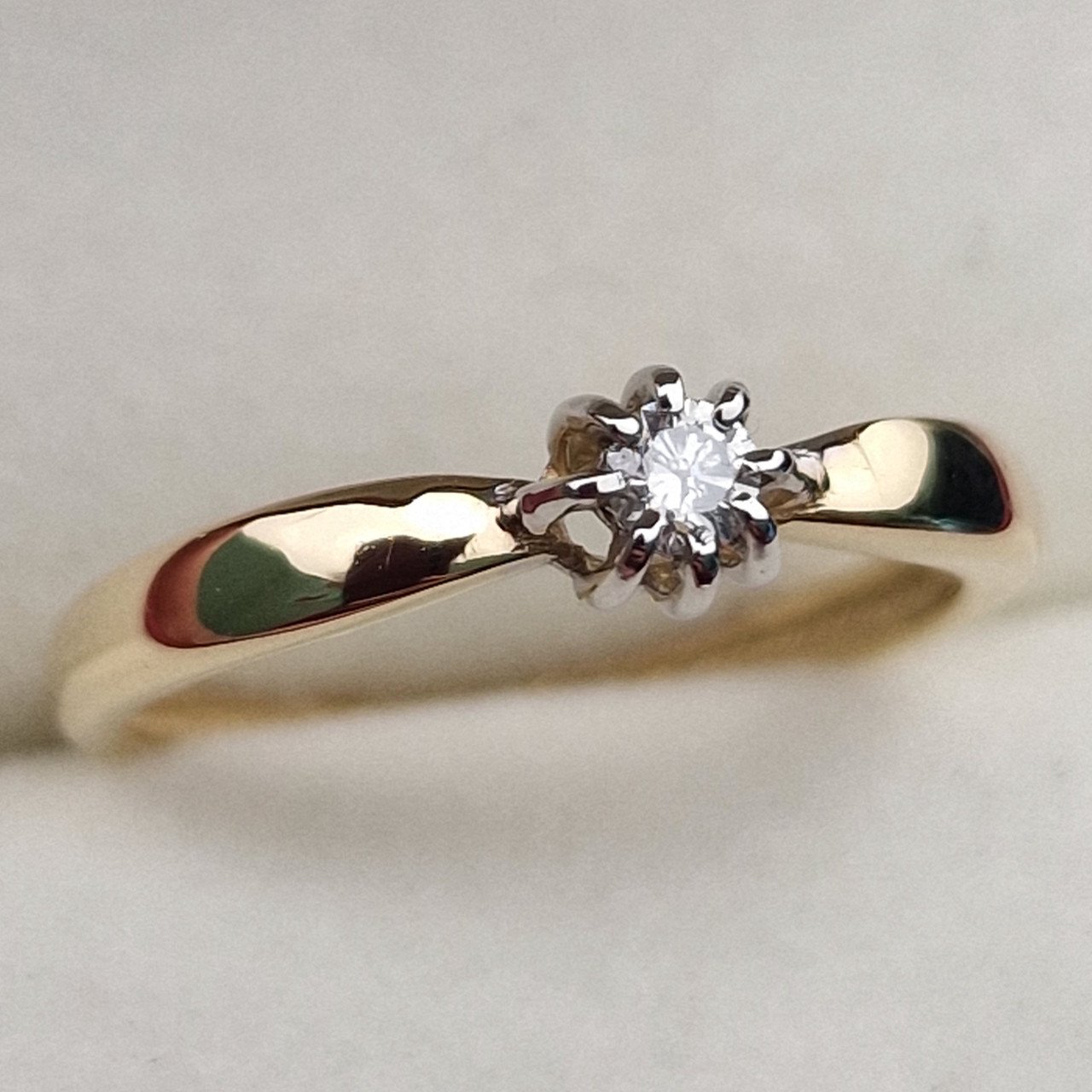 Кольцо Deimantas 100358756 16р 1,42гр 0,076ct. купить,NaN