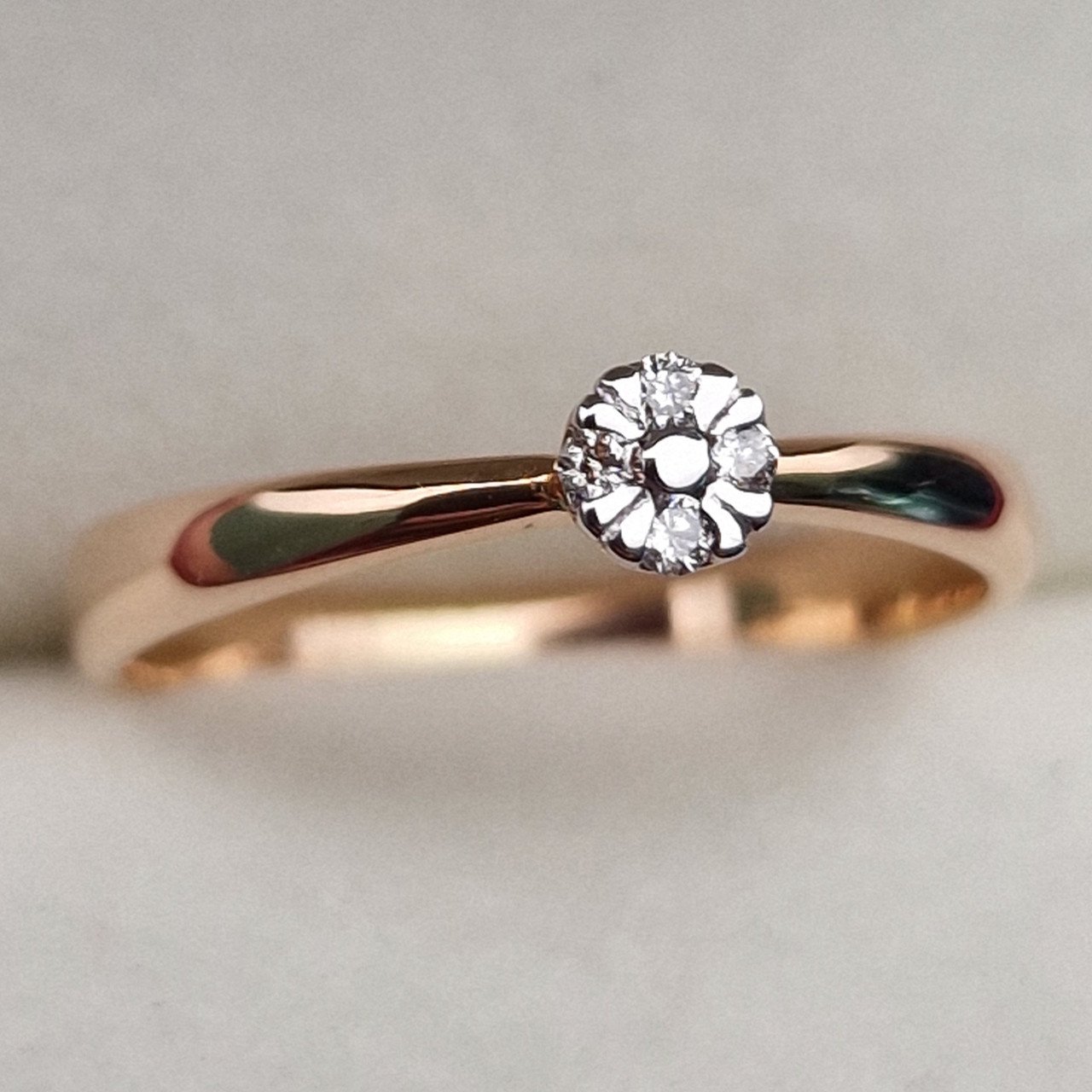 Кольцо Deimantas 100358752 17р 1.81гр 0,051ct. купить,NaN