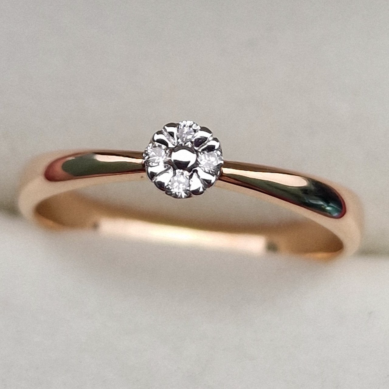 Кольцо Deimantas 100358752 17р 1.81гр 0,051ct. купить,NaN