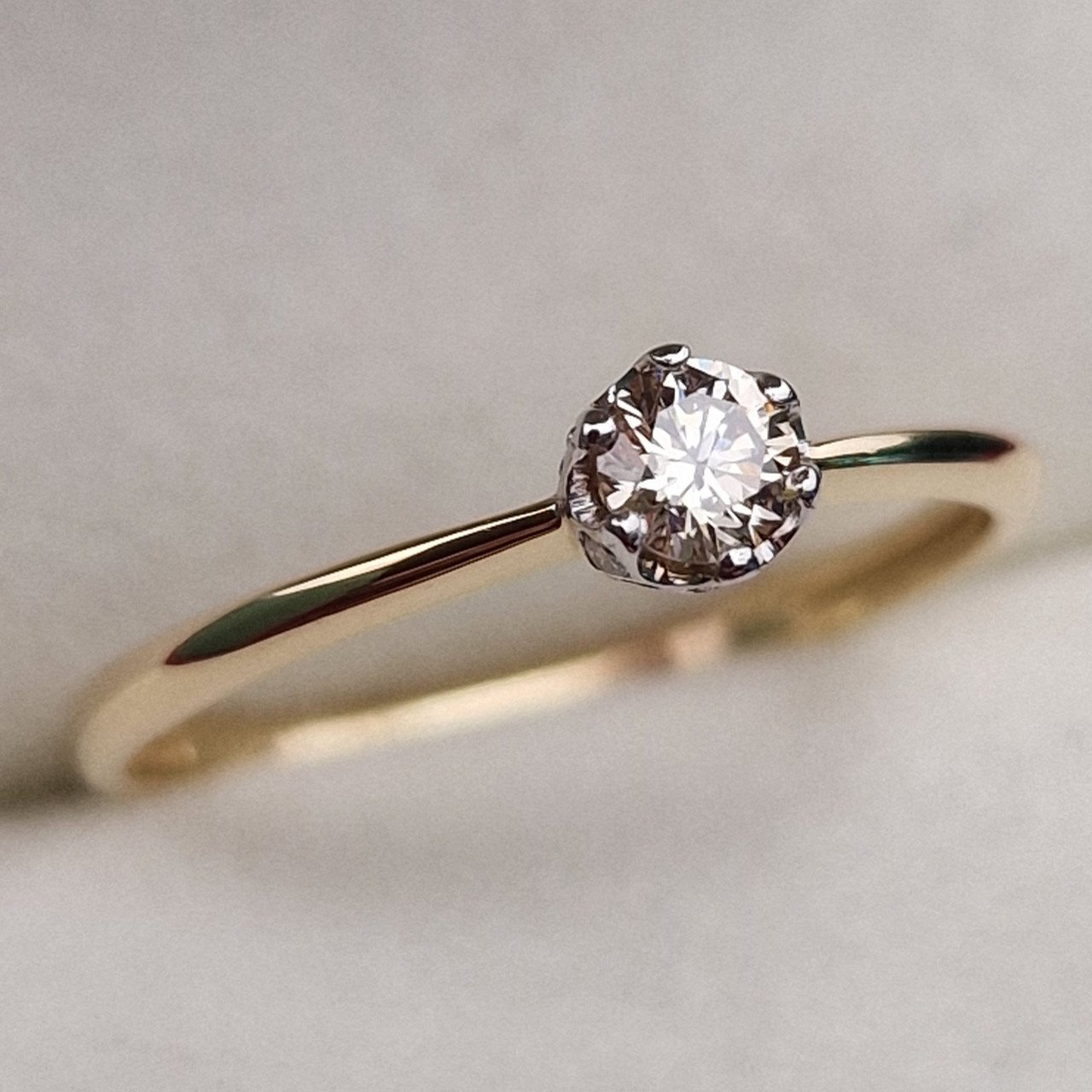 Кольцо Deimantas 100358730 16,5р 1,26гр 0,254ct. купить,NaN