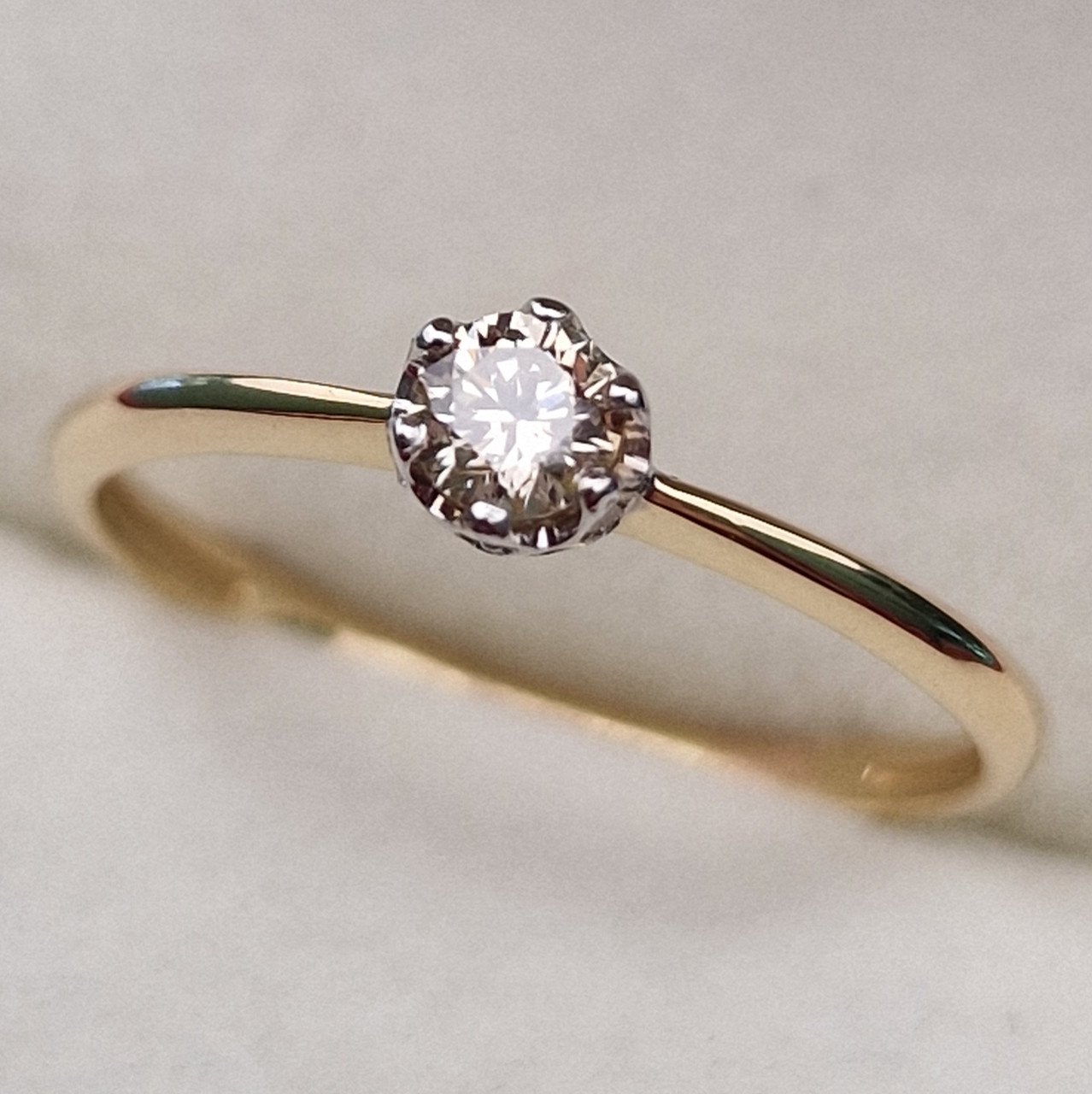 Кольцо Deimantas 100358730 16,5р 1,26гр 0,254ct. купить,NaN