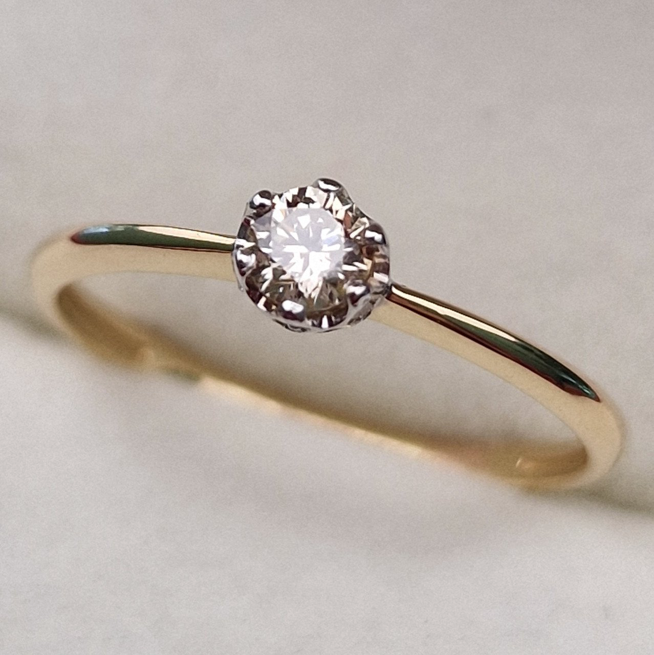 Кольцо Deimantas 100358730 16,5р 1,26гр 0,254ct. купить,NaN