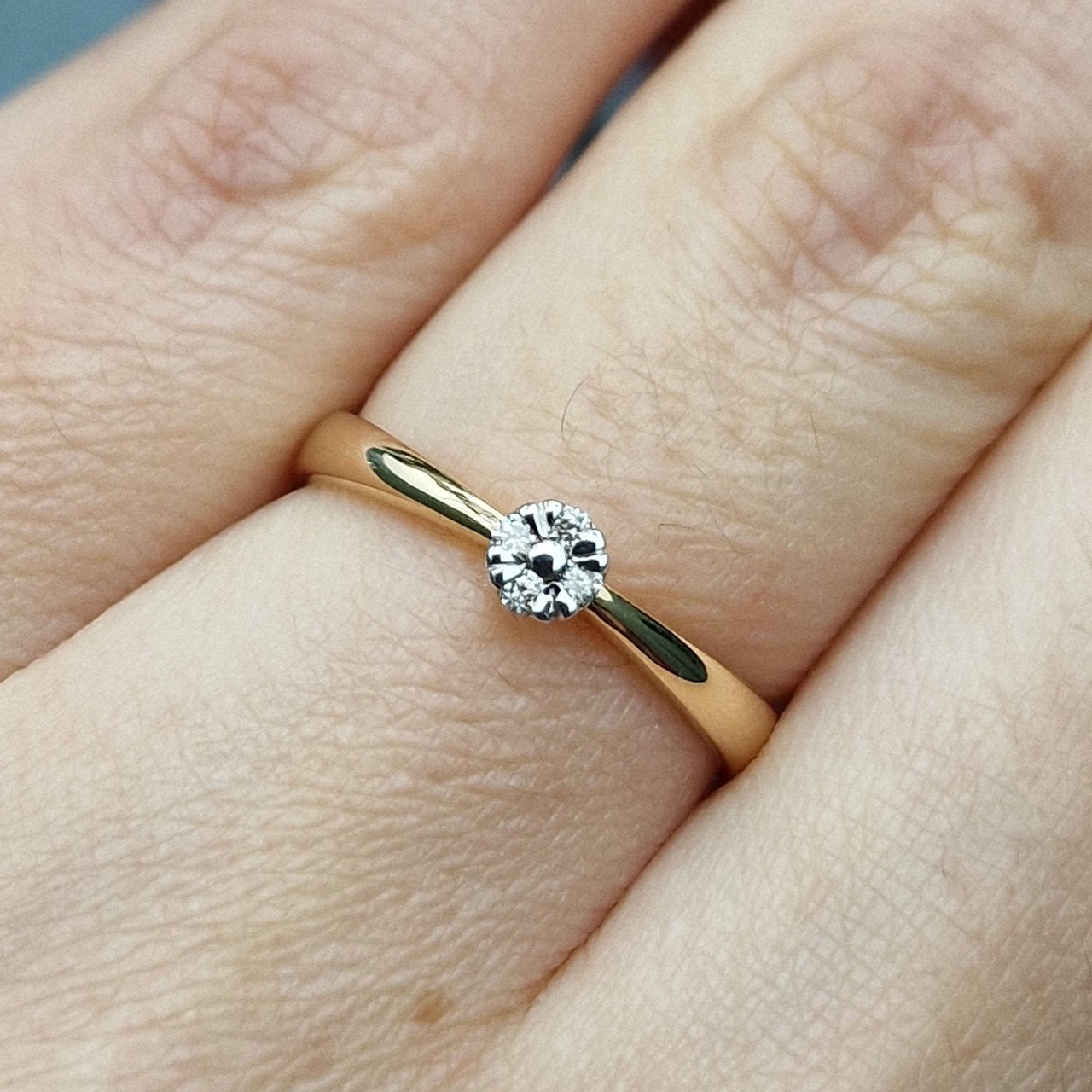 Кольцо Deimantas 100358752 17р 1.81гр 0,051ct. купить,NaN