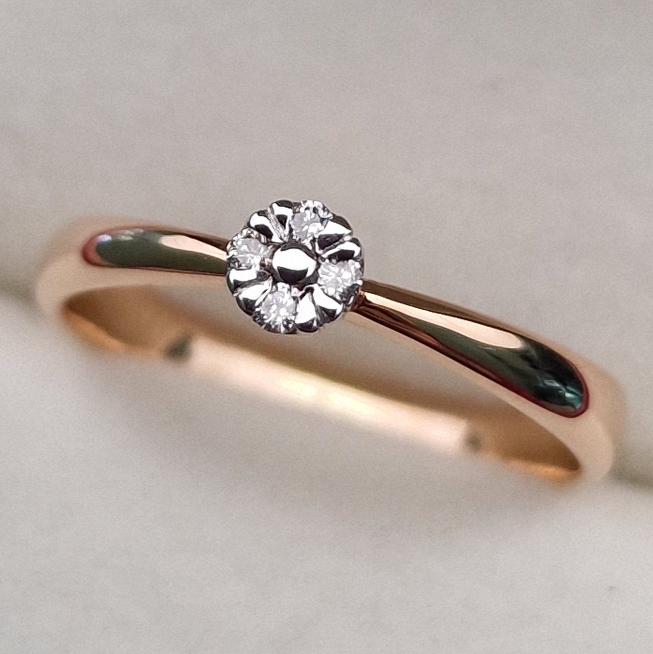 Кольцо Deimantas 100358752 17р 1.81гр 0,051ct. купить,NaN