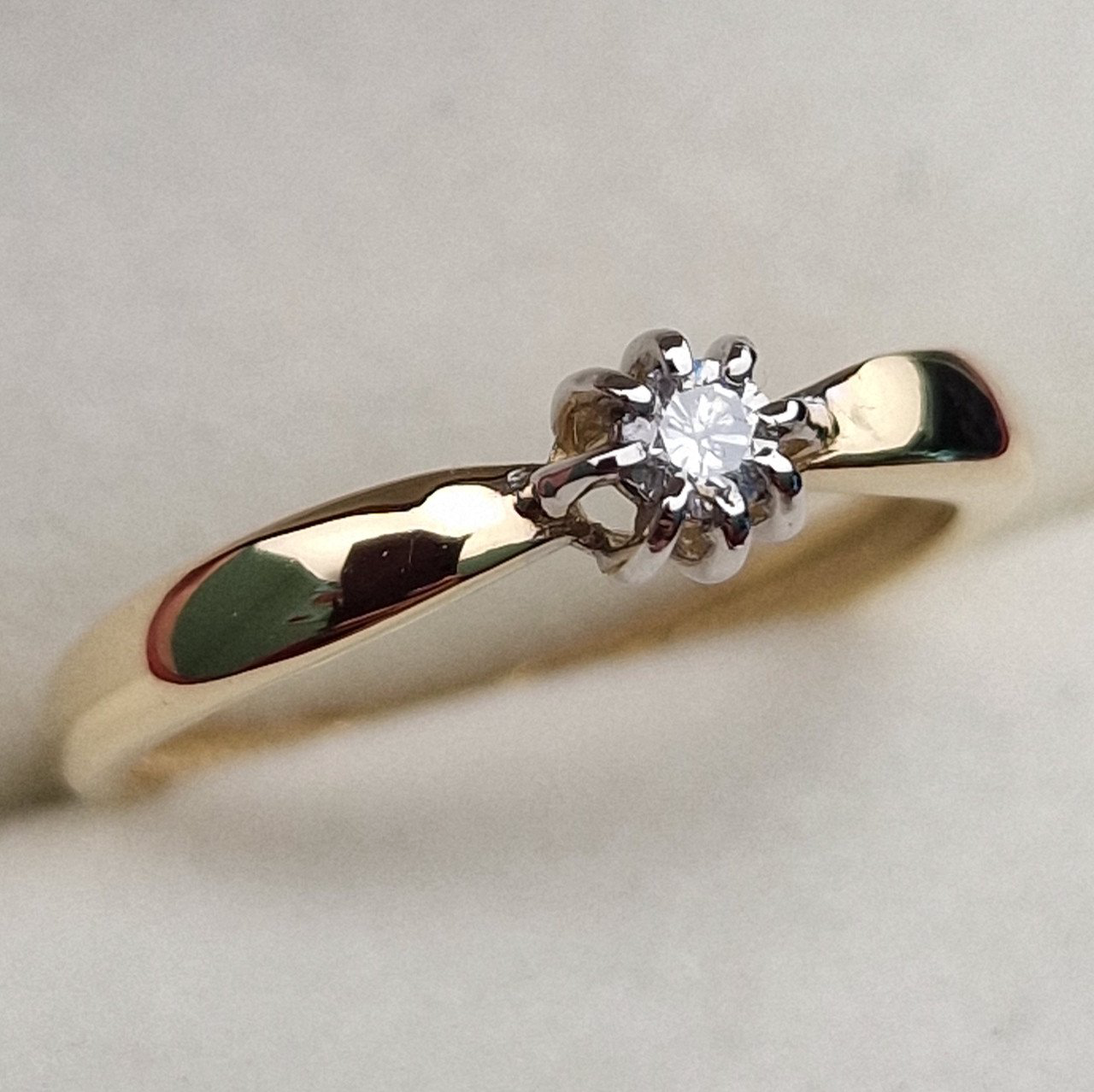 Кольцо Deimantas 100358756 16р 1,42гр 0,076ct. купить,NaN