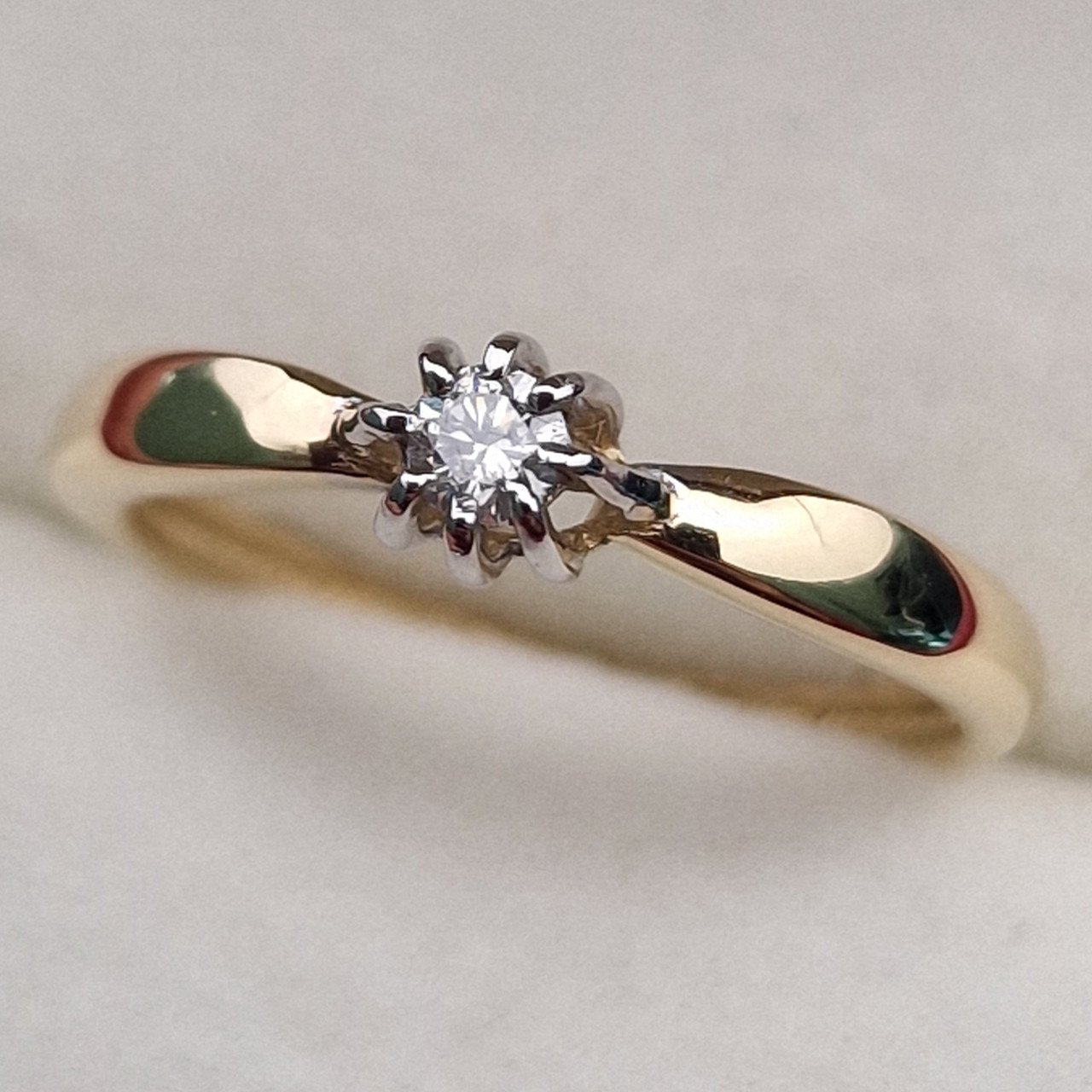 Кольцо Deimantas 100358756 16р 1,42гр 0,076ct. купить,NaN