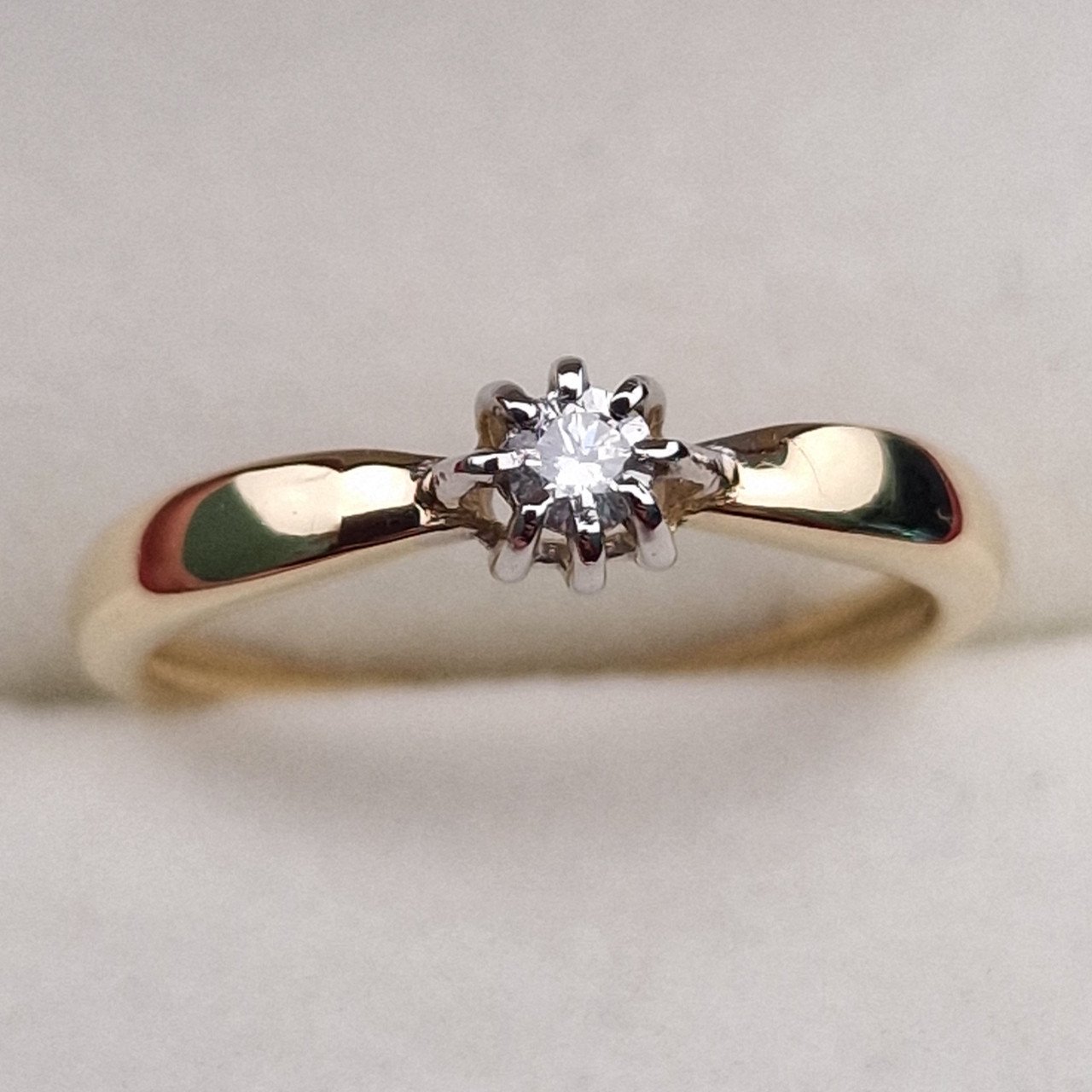 Кольцо Deimantas 100358756 16р 1,42гр 0,076ct. купить,NaN