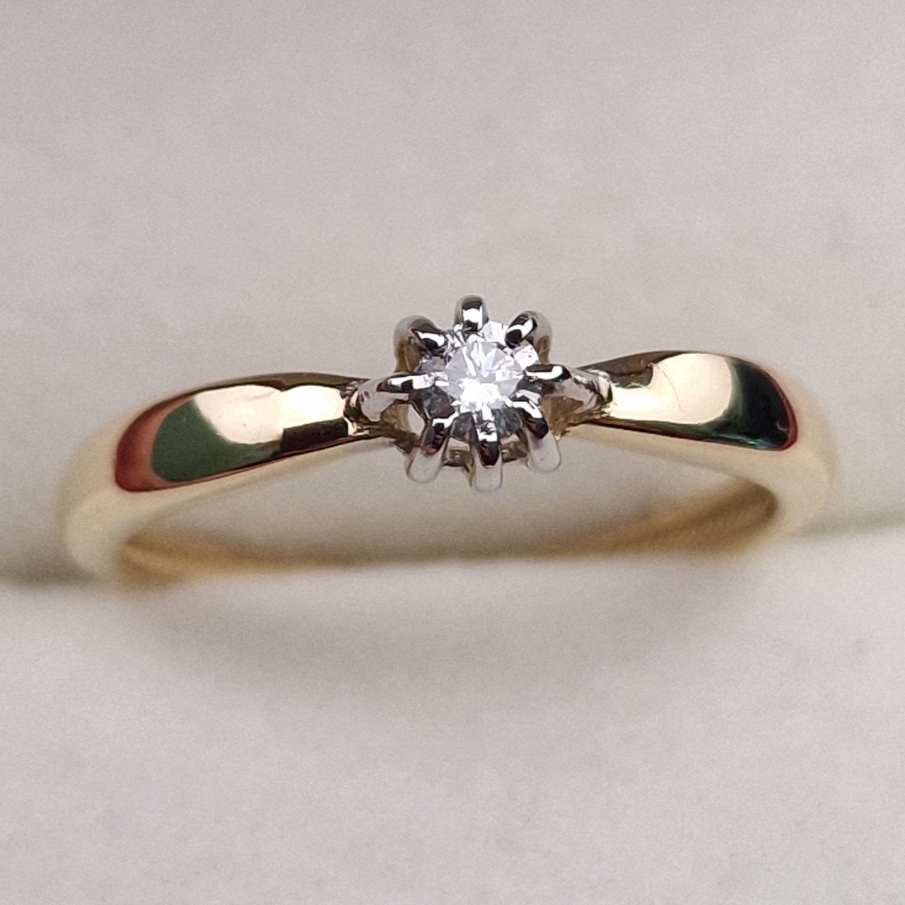 Кольцо Deimantas 100358756 16р 1,42гр 0,076ct. купить,NaN