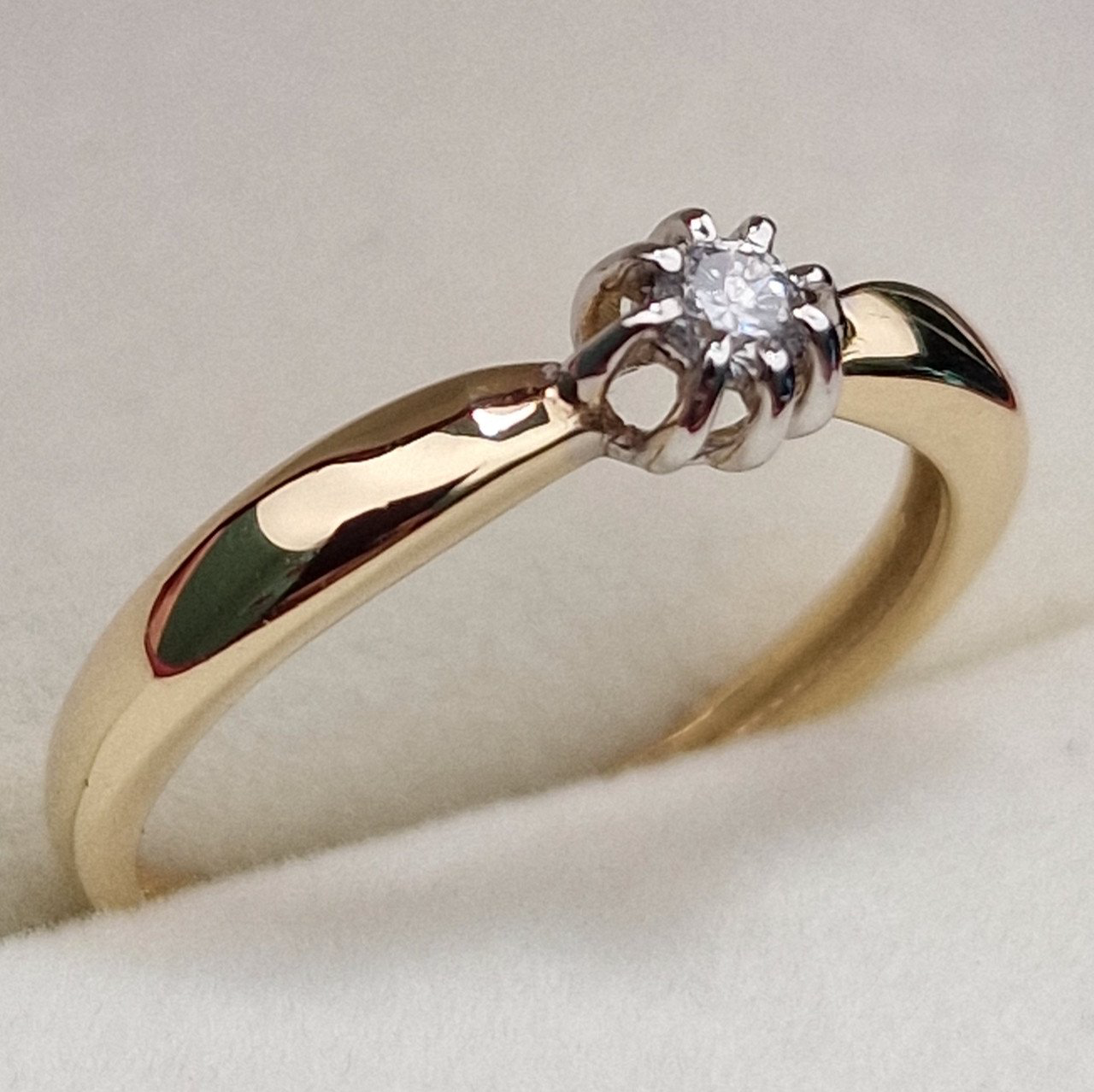 Кольцо Deimantas 100358756 16р 1,42гр 0,076ct. купить,NaN