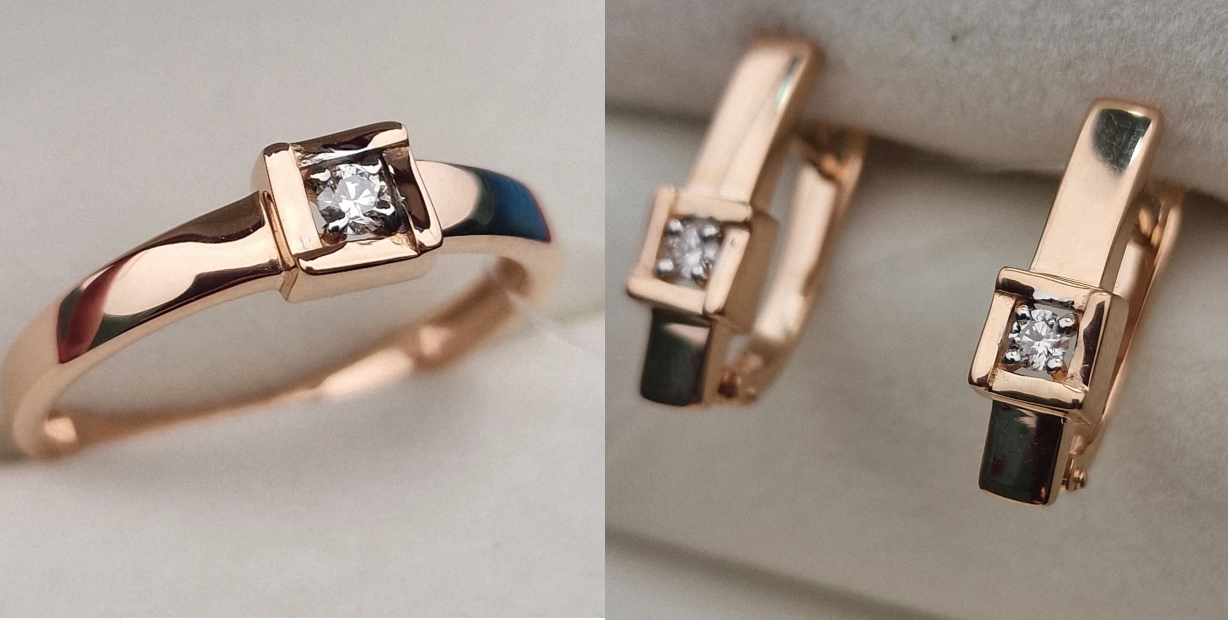 Комплект Deimantas 100401350 0,06ct 0,115ct. купить,NaN