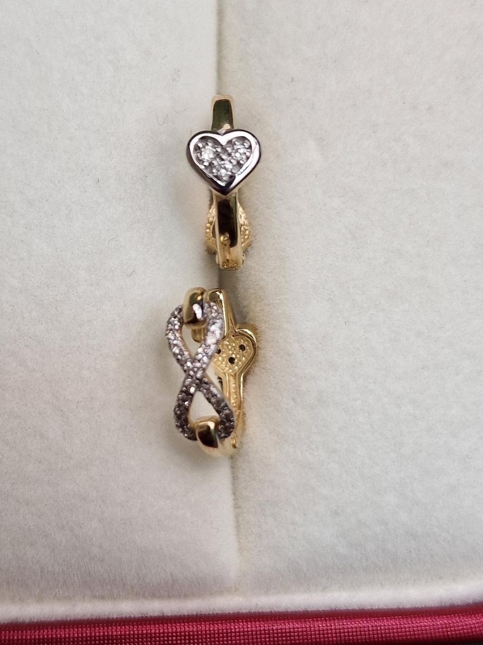 Серьги Deimantas 100358939 2,58гр 0,204ct. купить,NaN