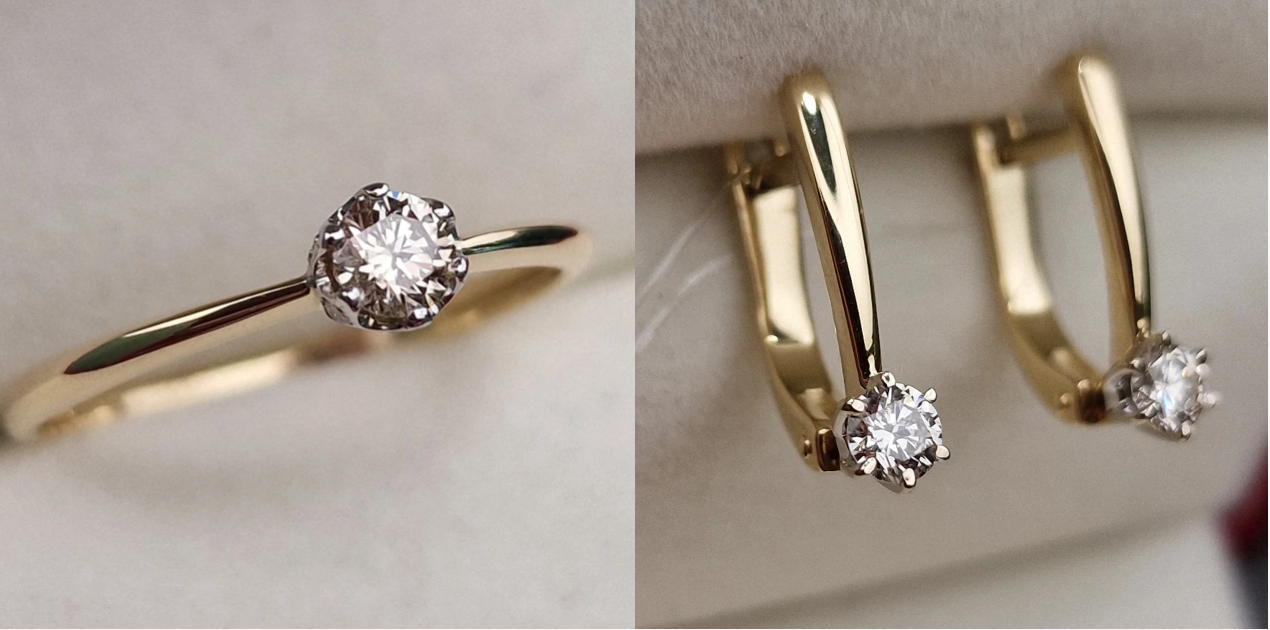 Комплект Deimantas 100425216 0,254ct 0,34ct. купить,NaN