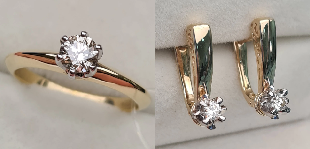 Комплект Deimantas 100426728 0,40ct 0,24ct. купить,NaN