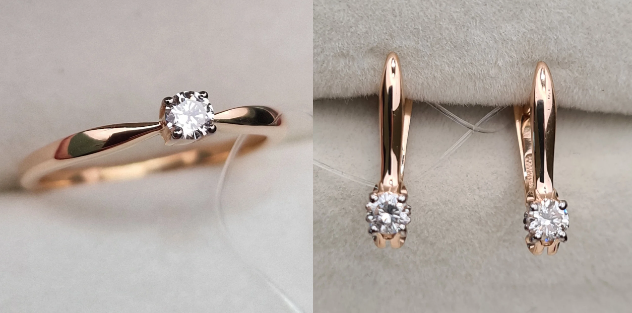 Комплект Deimantas 100426803 0,097ct 0,23ct. купить,NaN