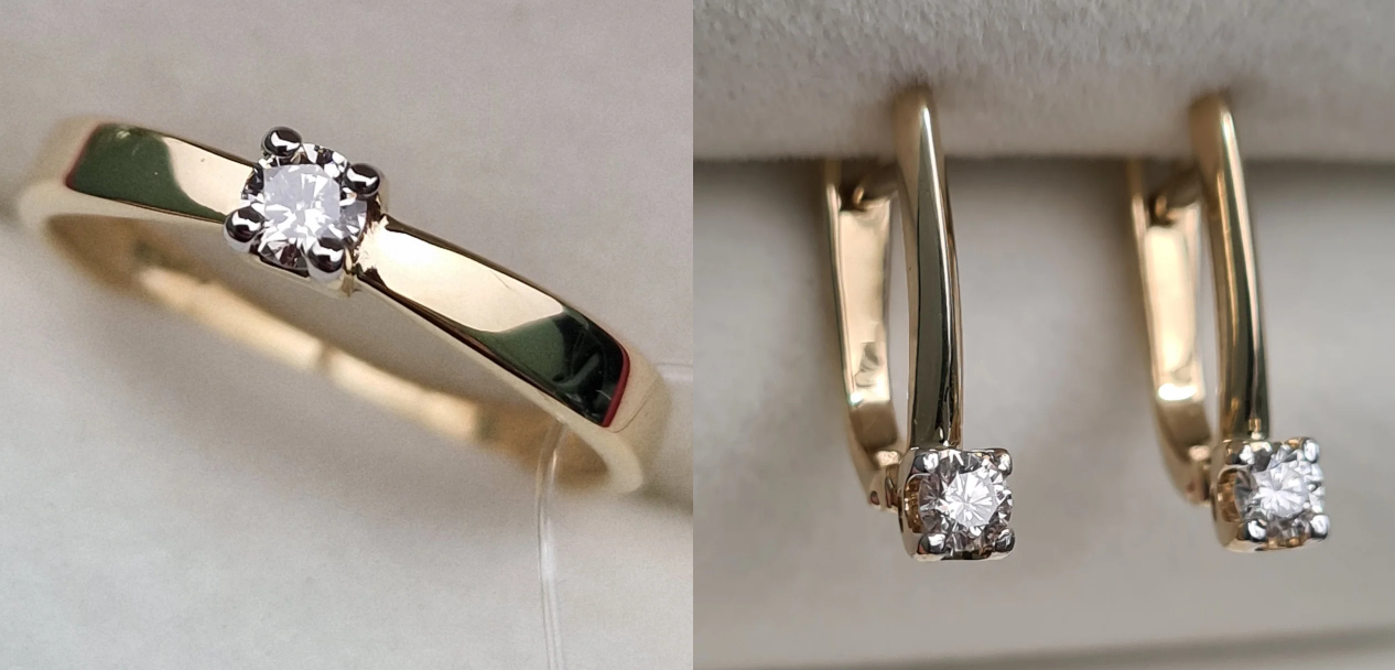 Комплект Deimantas 100426833 0,112ct 0,20ct. купить,NaN