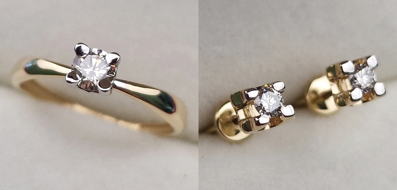 Комплект Deimantas 100426878 0,26ct 0,0232ct. купить,NaN