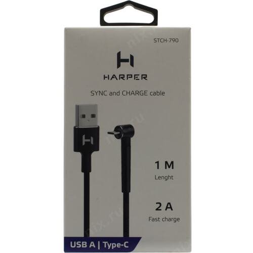 Кабель Harper STCH-790 Black Type-C Black купить,NaN