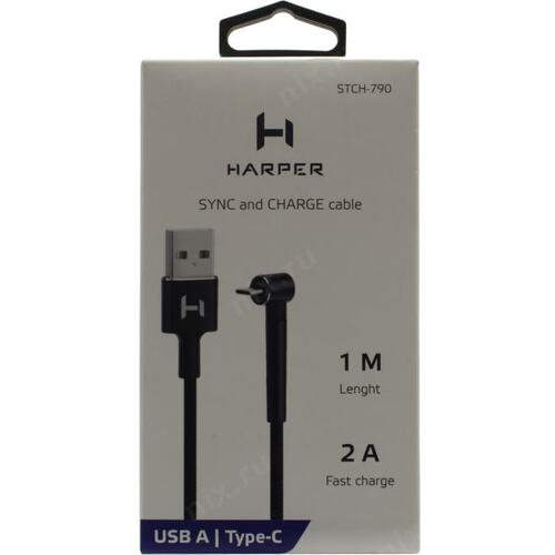 Кабель Harper STCH-790 Black Type-C Black купить,NaN