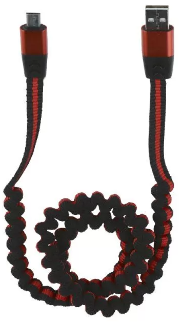 Кабель LP Micro USB Тянучка 0.75-1.2м черный/блистер купить,NaN