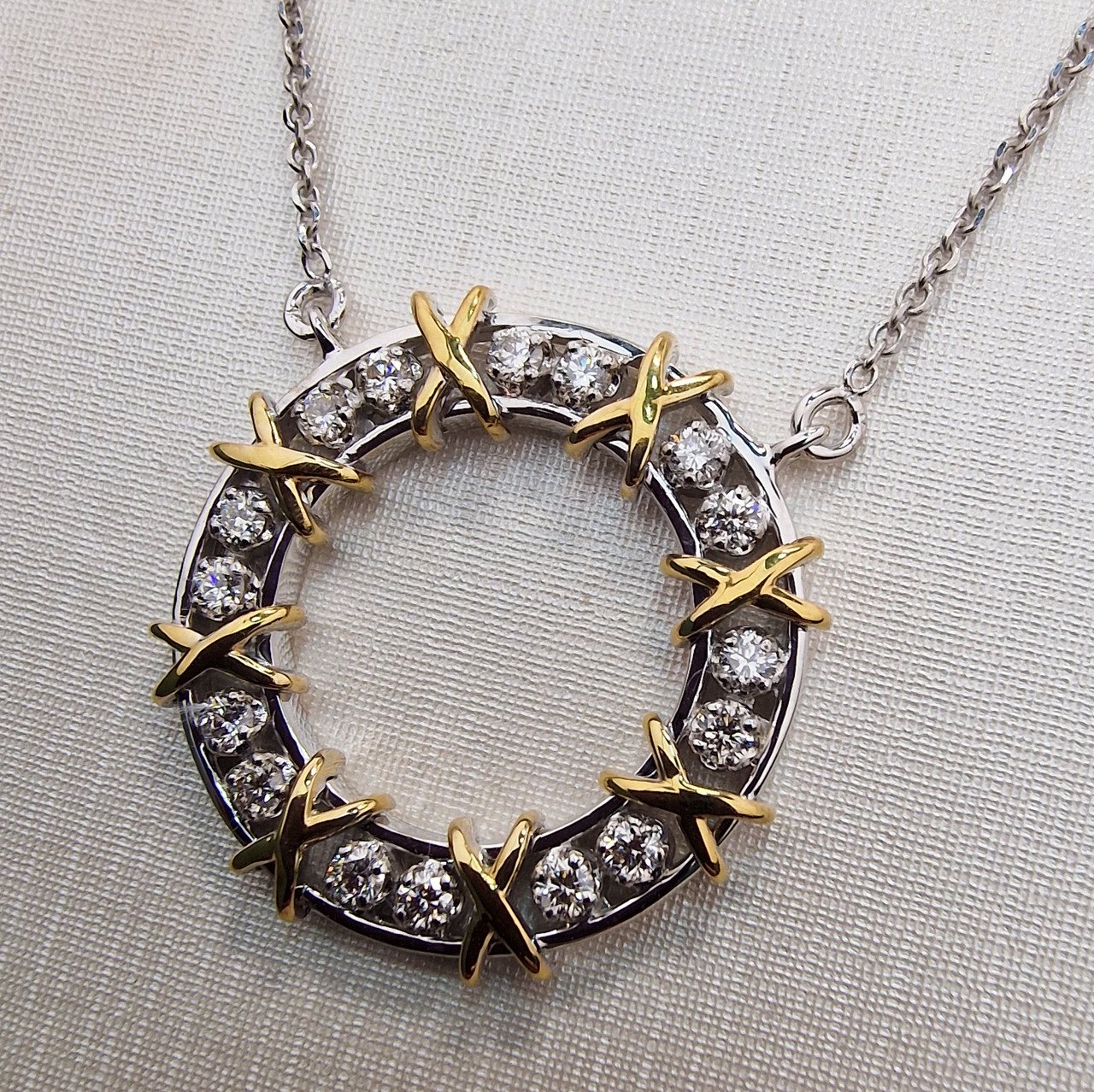 Колье Deimantas 100067829 50см 7,02гр 0,511ct. купить,NaN
