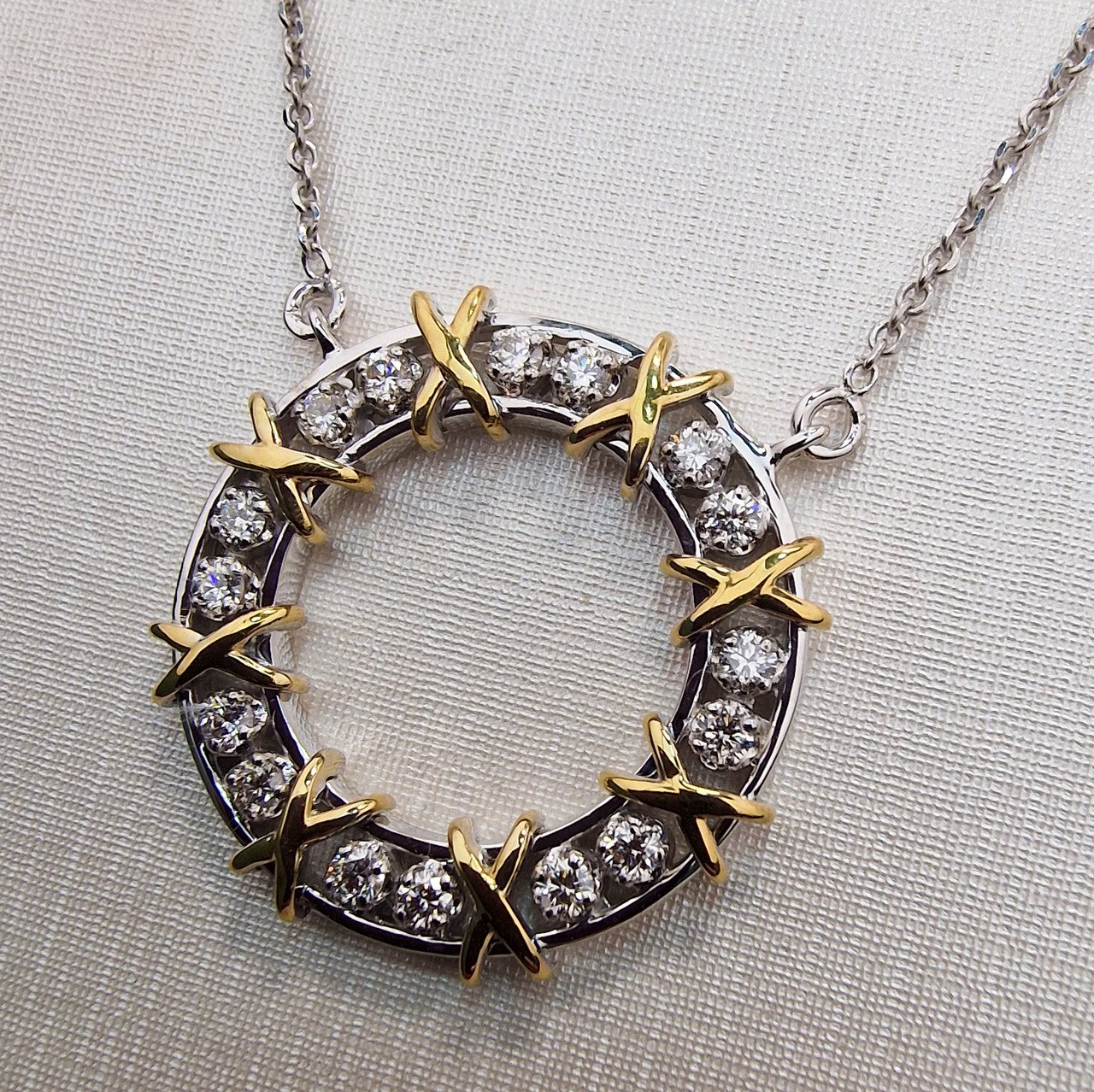 Колье Deimantas 100067829 50см 7,02гр 0,511ct. купить,NaN