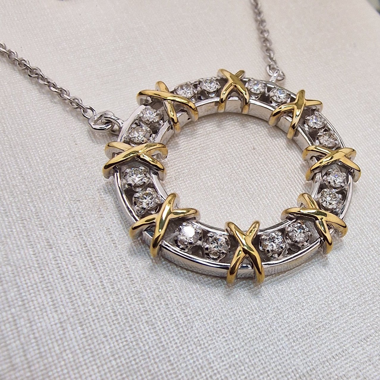 Колье Deimantas 100067829 50см 7,02гр 0,511ct. купить,NaN