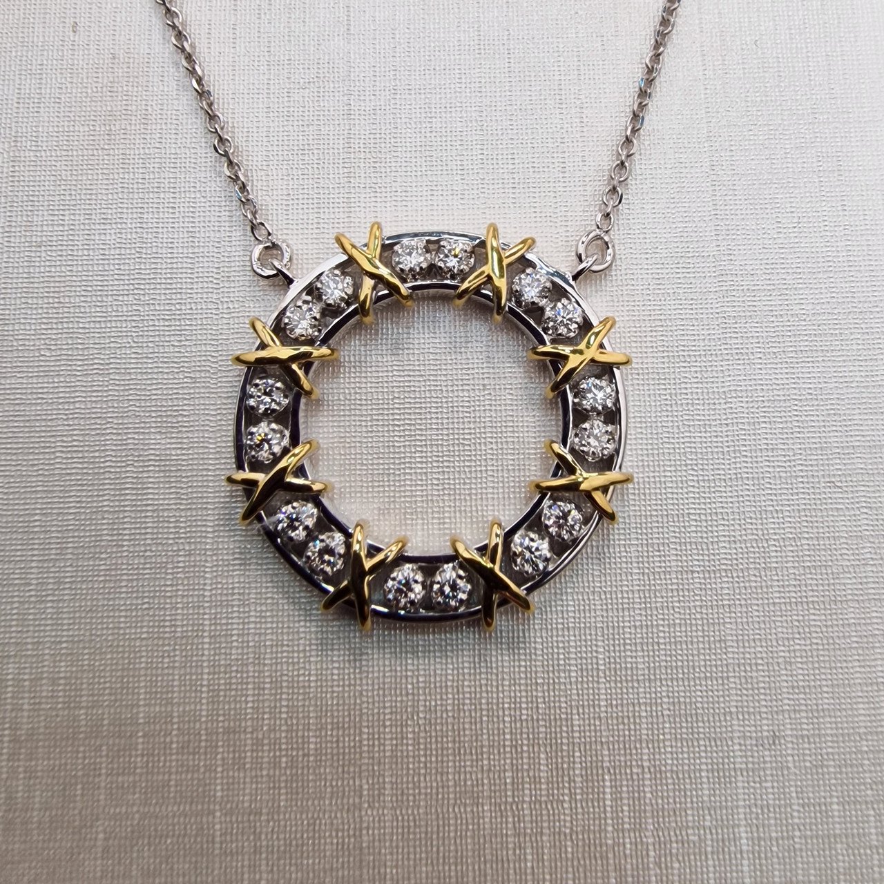 Колье Deimantas 100067829 50см 7,02гр 0,511ct. купить,NaN