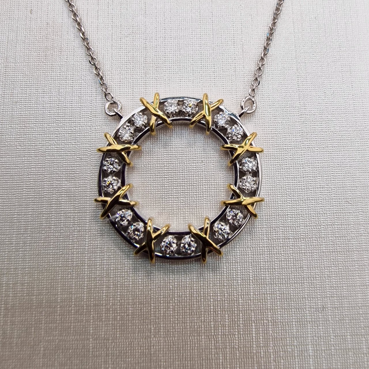 Колье Deimantas 100067829 50см 7,02гр 0,511ct. купить,NaN
