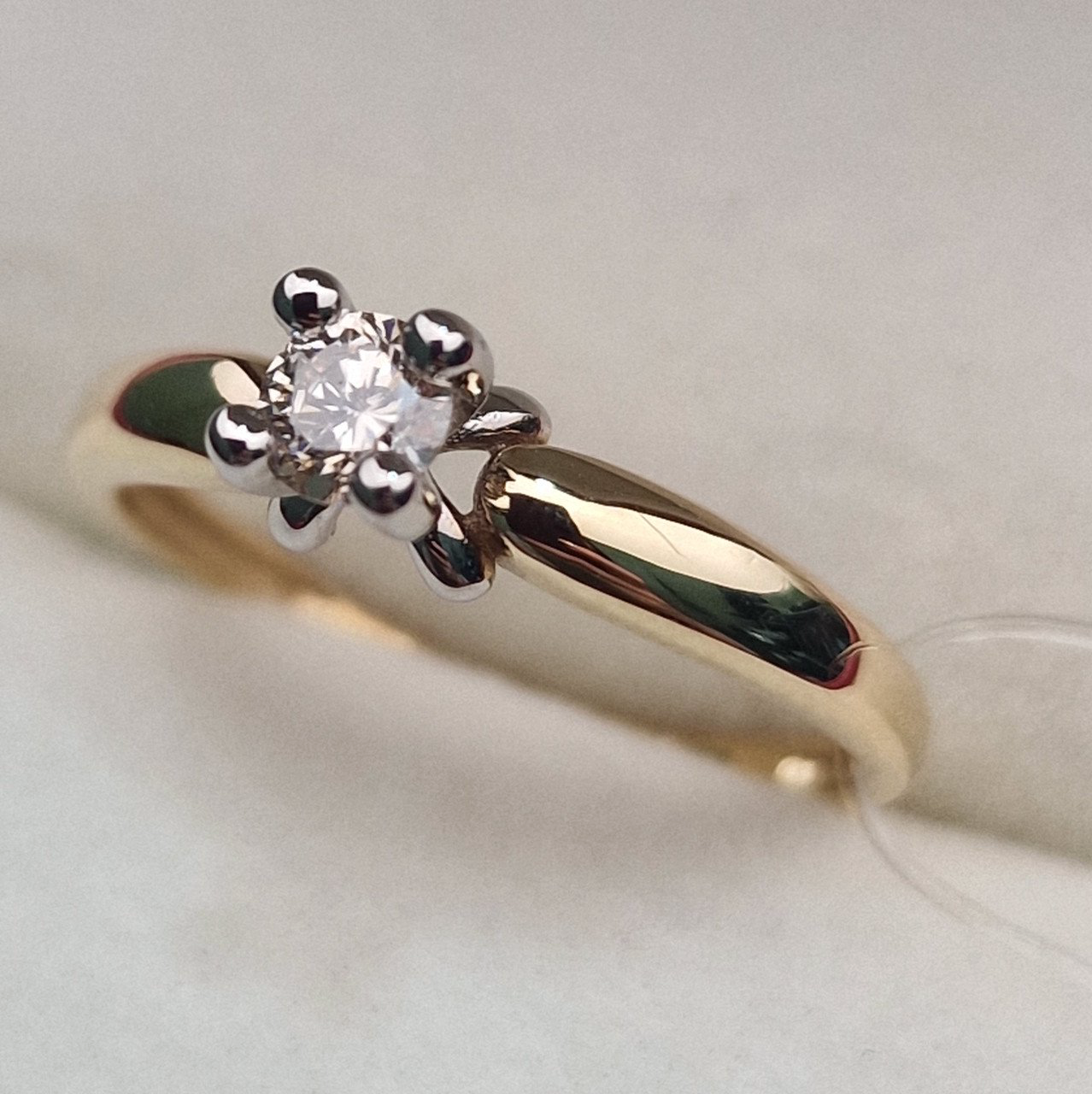 Кольцо Deimantas 100067858 17р 1,56гр 0,20ct. купить,NaN